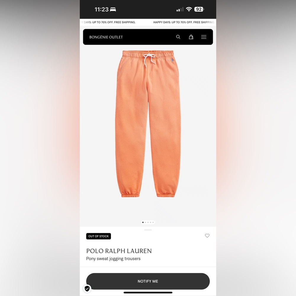 Polo by Ralph Lauren Coral Sweatpants